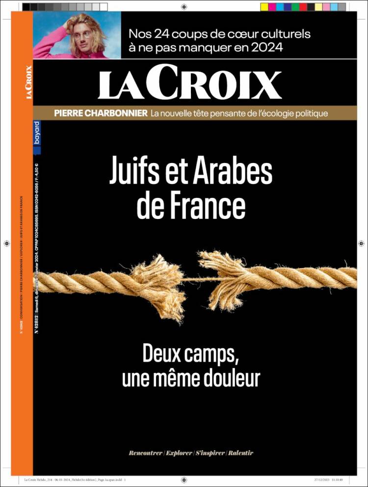Portada de La Croix (Francia)