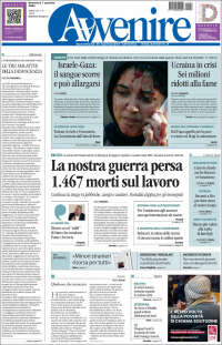 Portada de Avvenire (Italy)