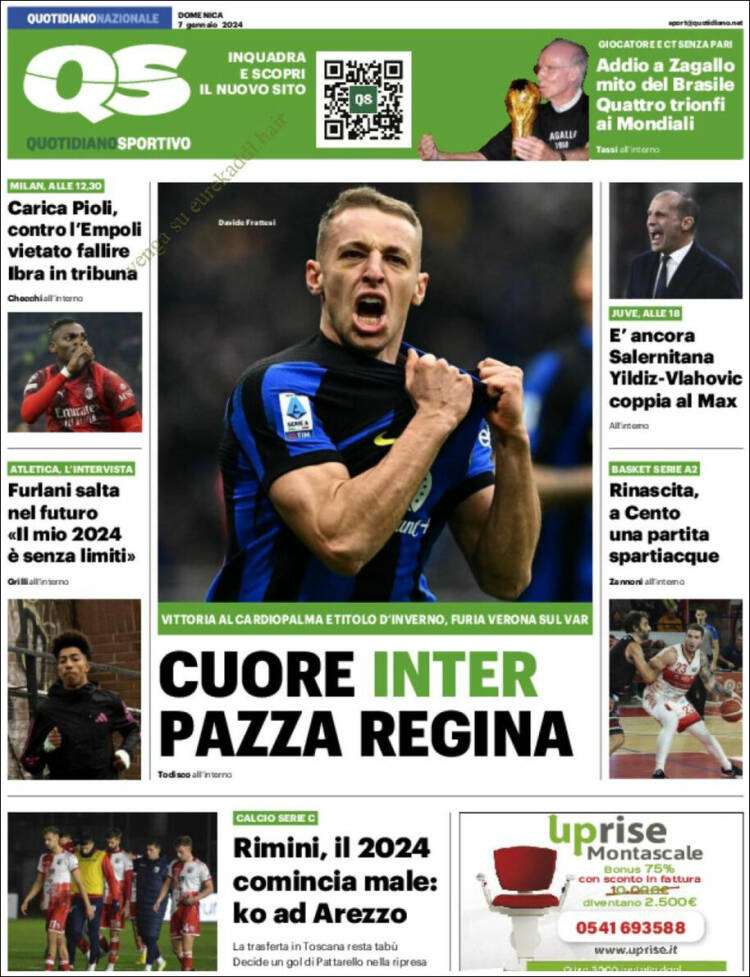 Portada de Quotidiano Sportivo (Italia)
