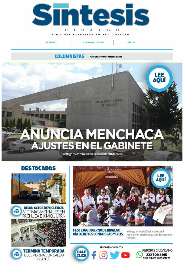 Portada de Sistesis - Hidalgo (M&eacute;xico)