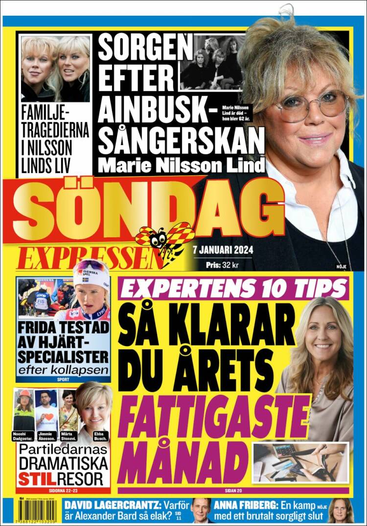 Portada de Expressen (Suecia)