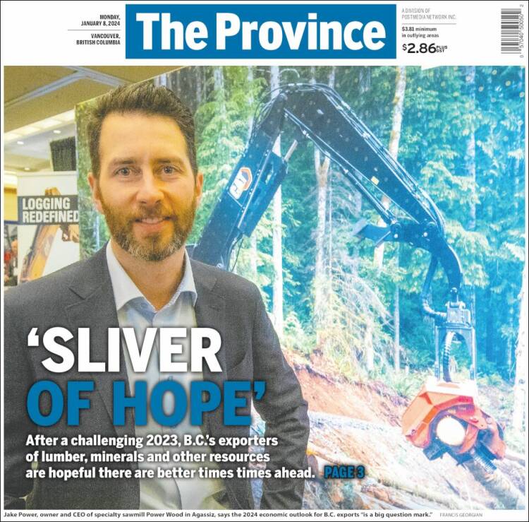 Portada de The Province (Canadá)