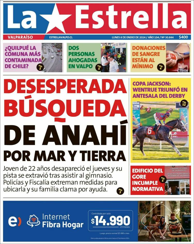 Portada de Estrella de Valparaiso (Chile)