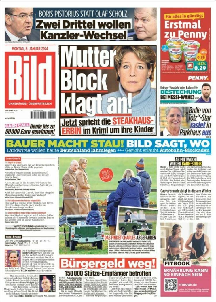 Portada de Bild (Alemania)