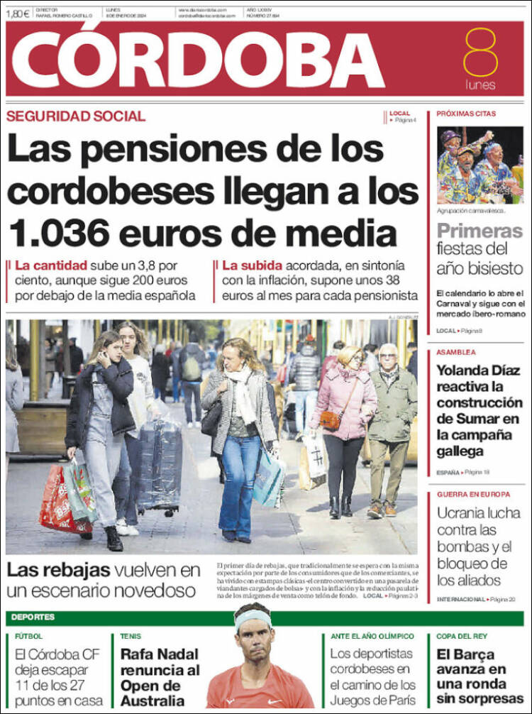 Portada de Diario de Córdoba (España)