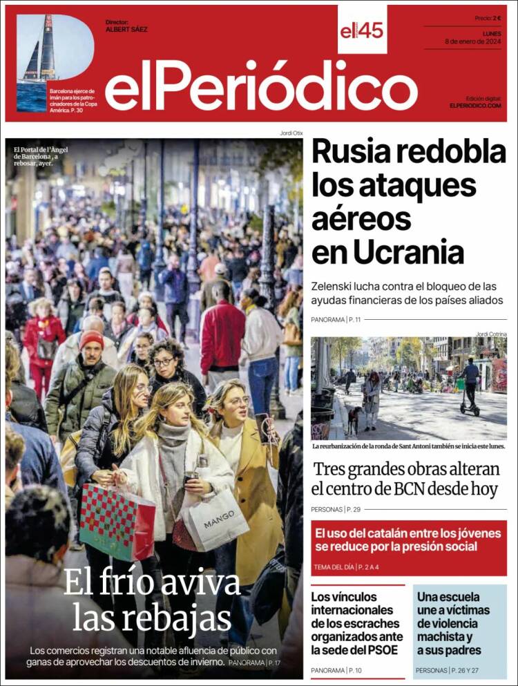 Portada de El Periódico (España)