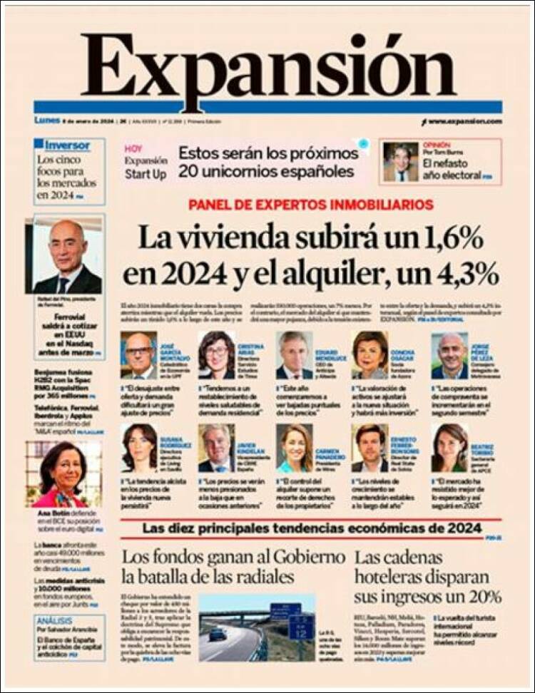 Portada de Expansión (Espa&ntilde;a)
