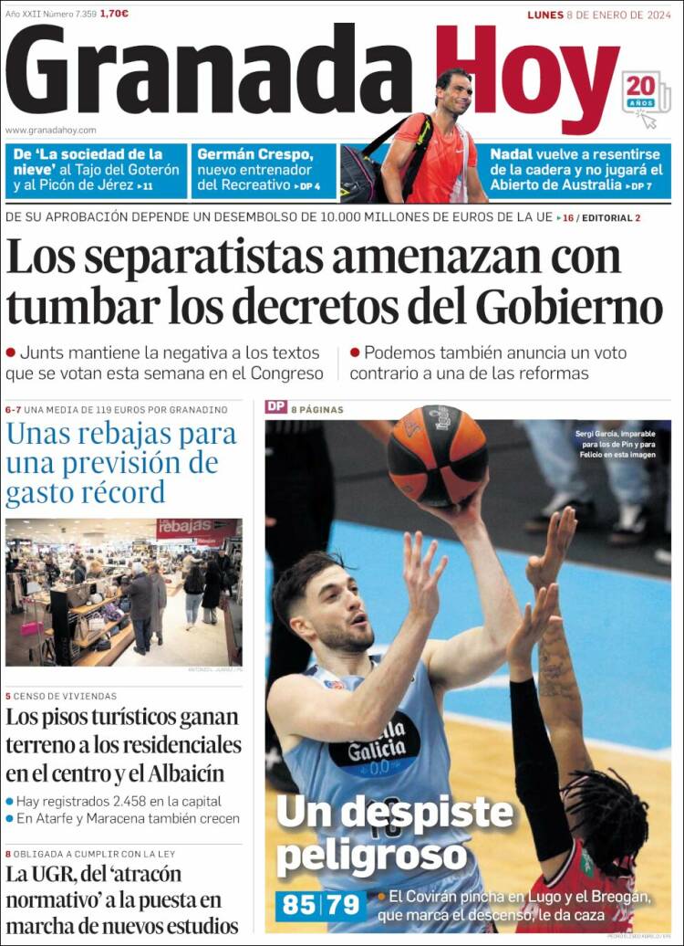 Portada de Granada Hoy (España)