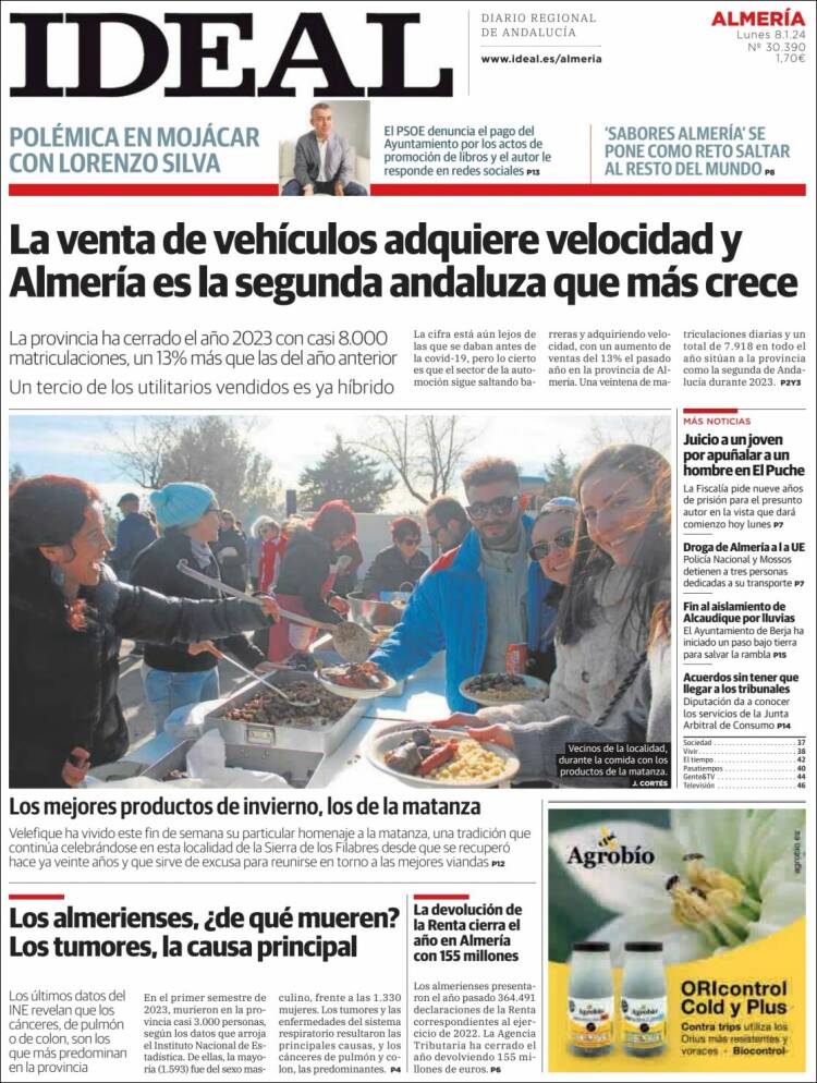 Portada de Ideal Almeria (España)