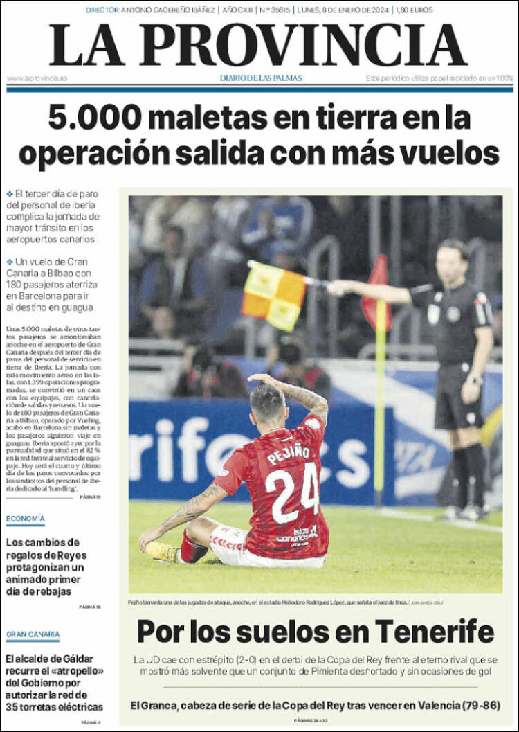 Portada de La Provincia (España)