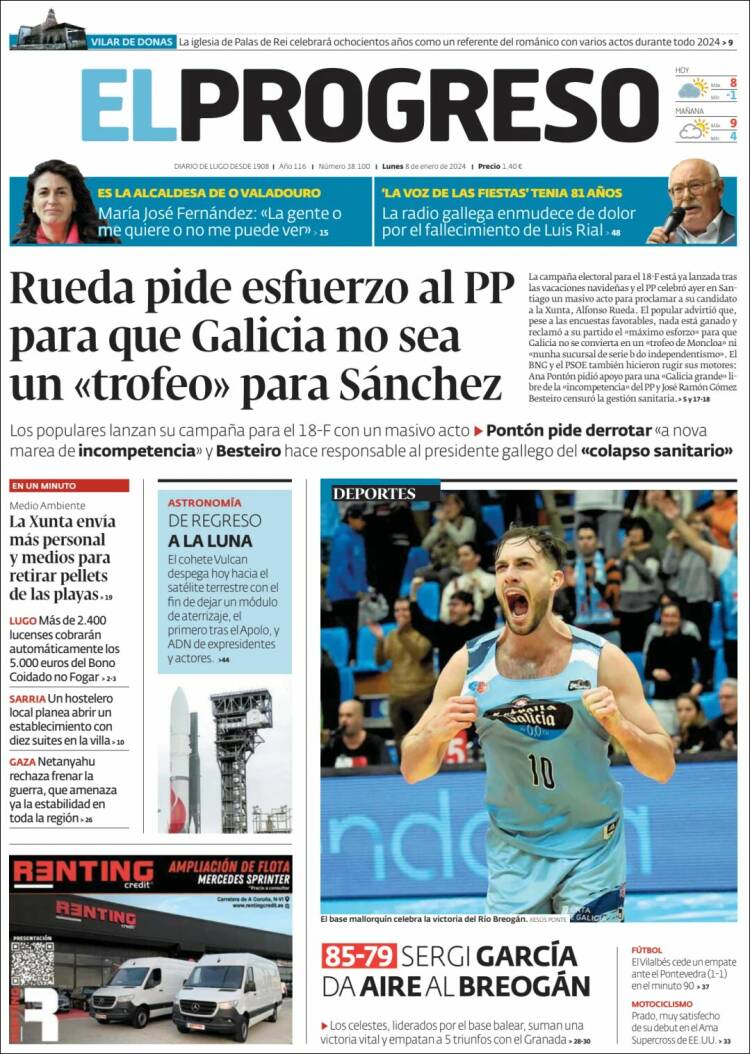 Portada de El Progreso (España)