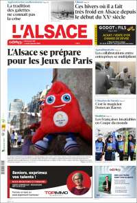 Portada de Journal L'Alsace (France)