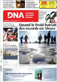 Portada de Les Dernières Nouvelles d'Alsace (France)