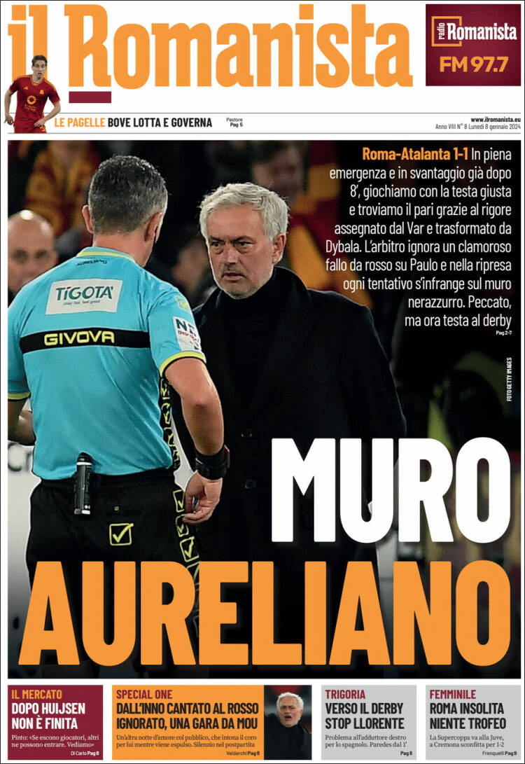 Portada de Romanista (Italia)