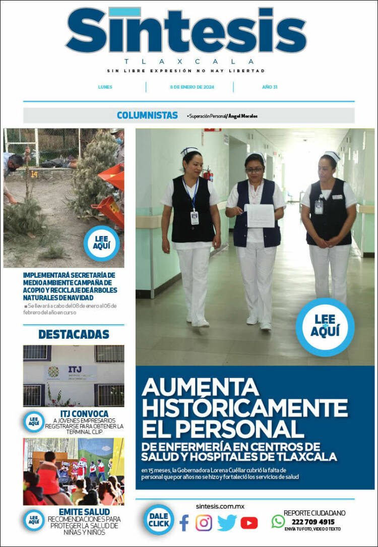 Portada de Síntesis de Tlaxcala (México)