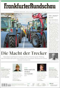 Portada de Frankfurter Rundschau (Alemania)