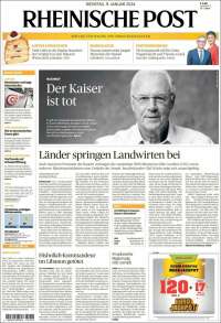 Portada de Rheinische Post (Alemania)