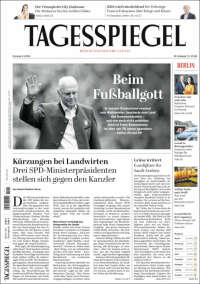 Portada de Der Tagesspiegel (Alemania)