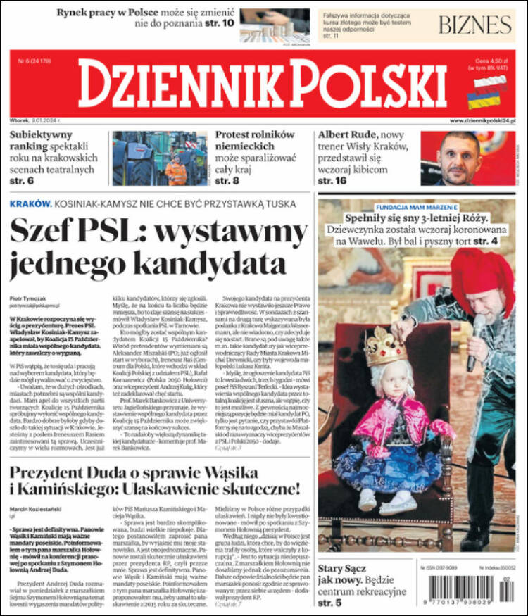 Portada de Dziennik (Polonia)