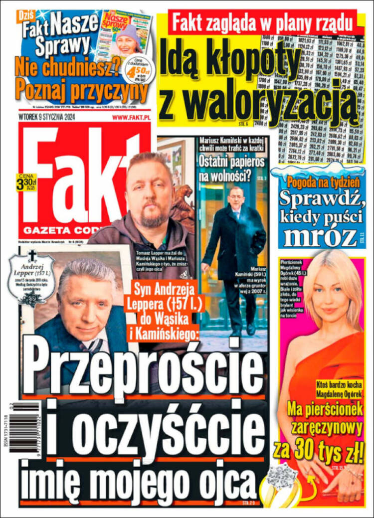 Portada de Fakt (Polonia)