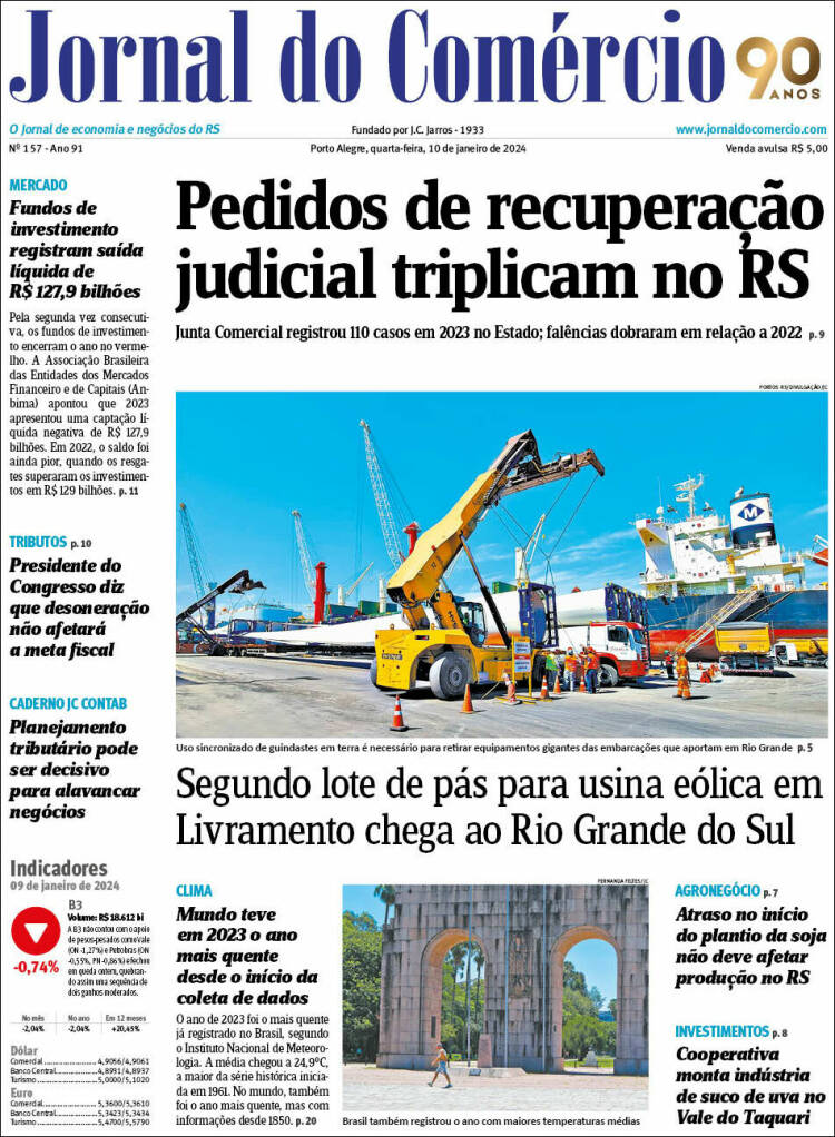 Portada de Jornal do Comércio (Brasil)