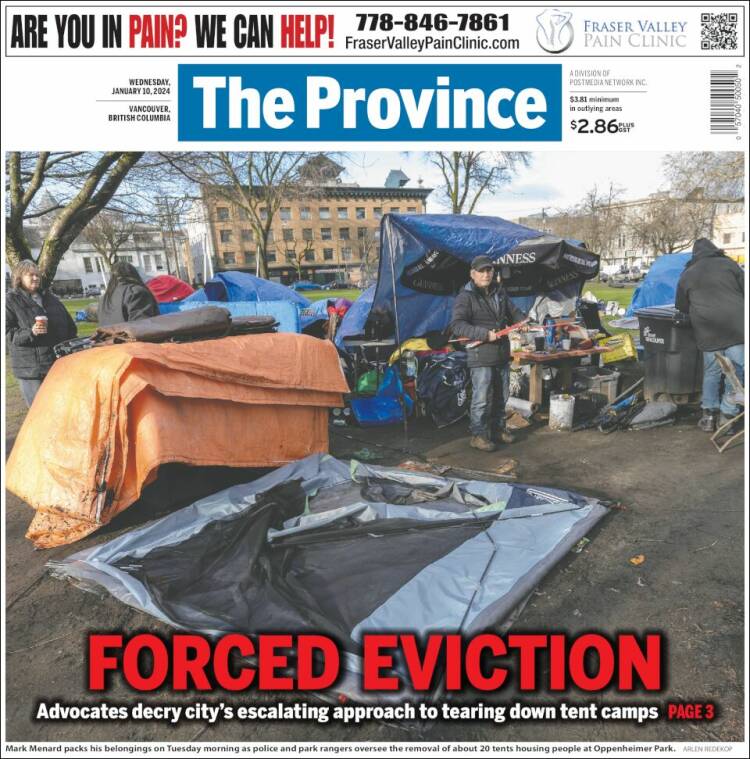 Portada de The Province (Canadá)