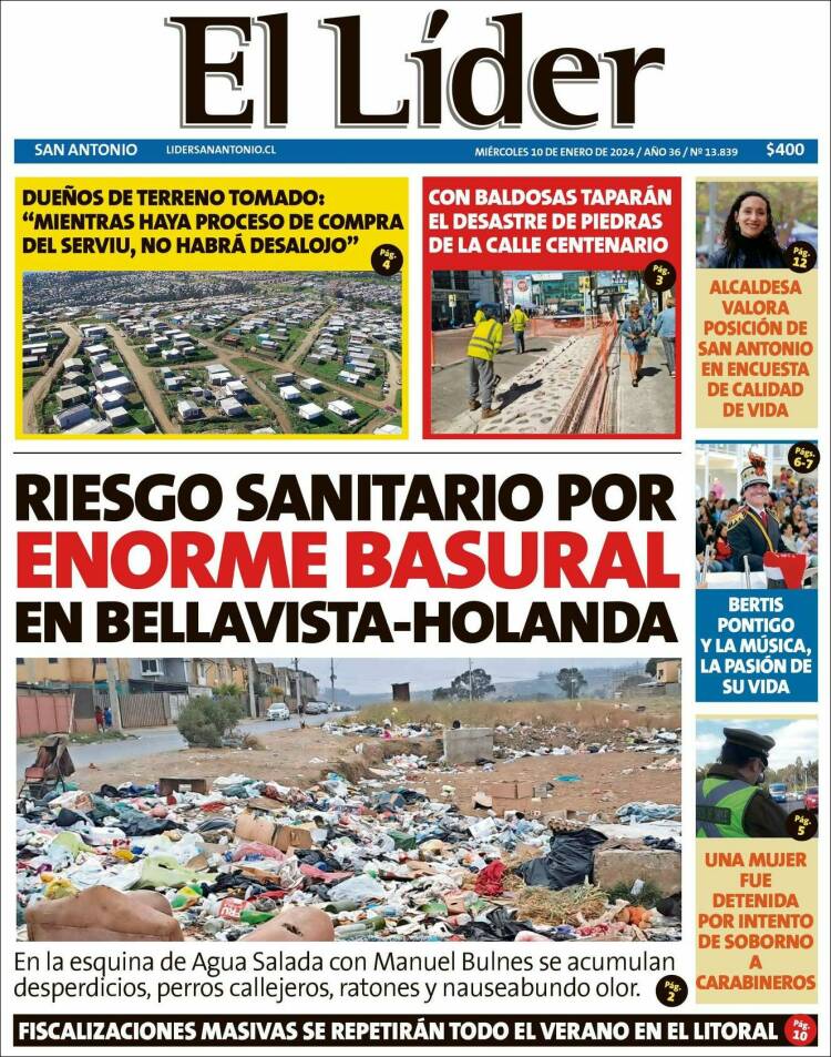 Portada de Lider de San Antonio (Chile)