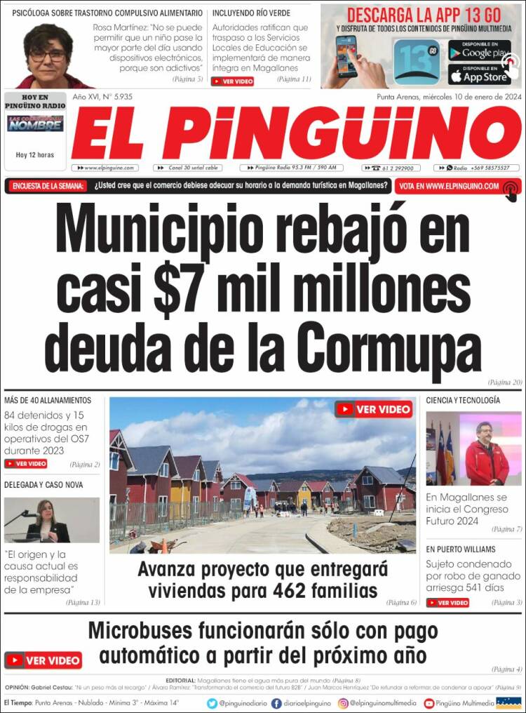 Portada de El Pingüino (Chile)