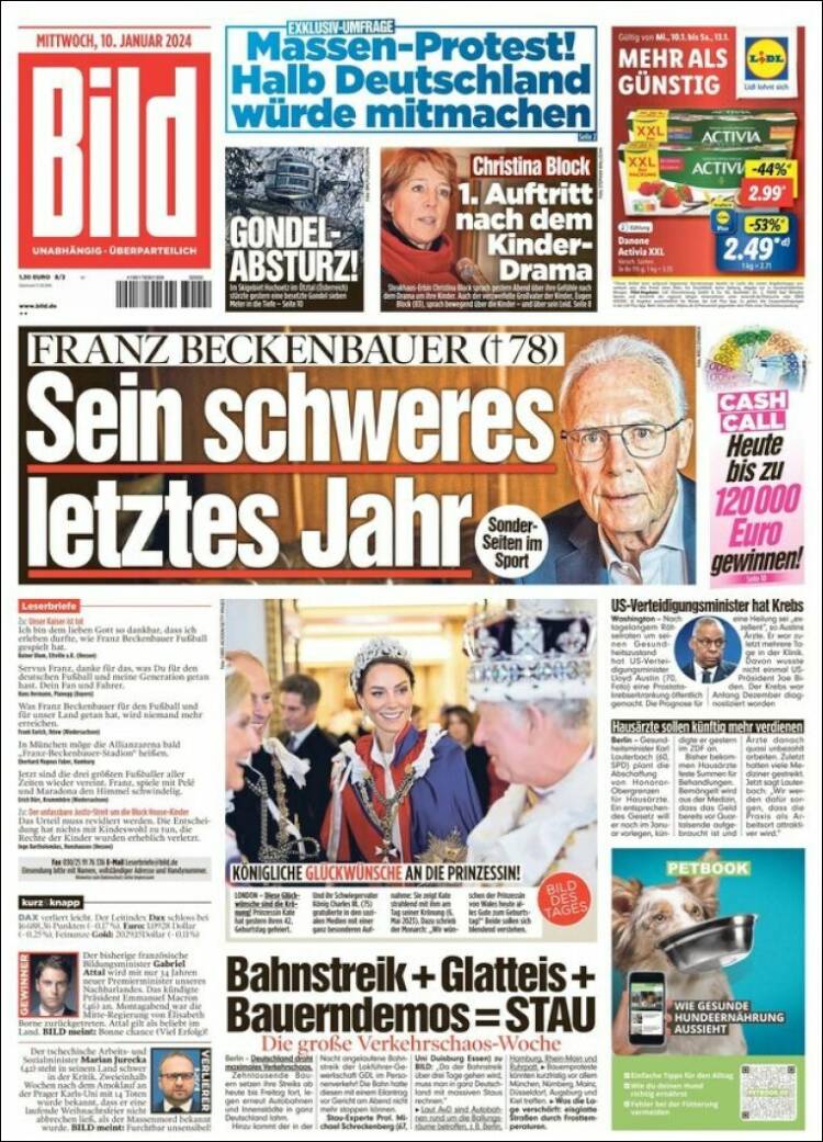 Portada de Bild (Alemania)