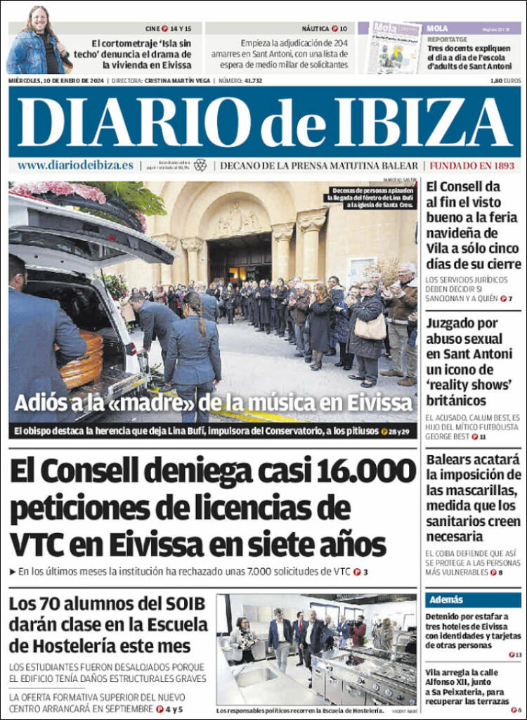 Portada de Diario de Ibiza (España)