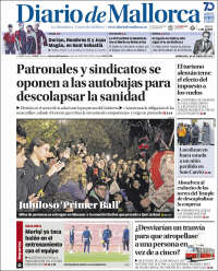 Portada de Diario de Mallorca (España)