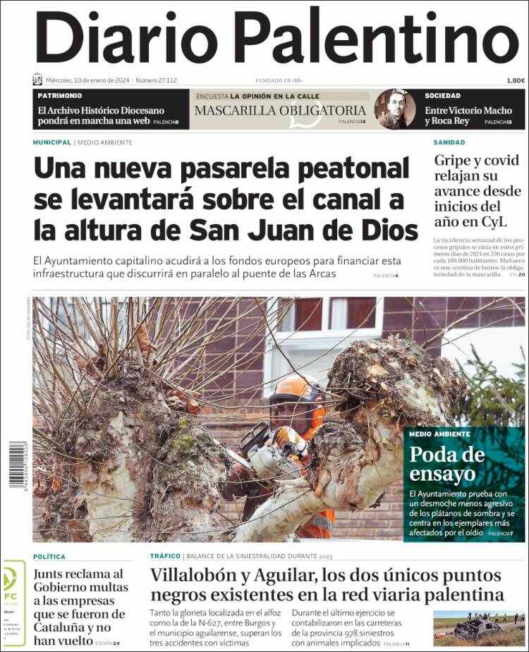 Portada de Diario Palentino (España)