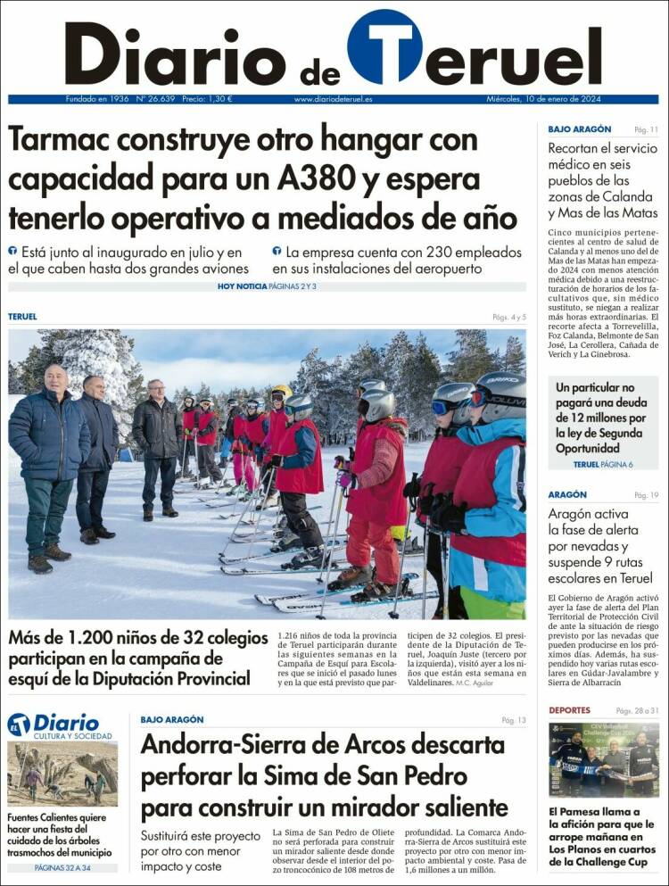 Portada de Diario de Teruel (España)