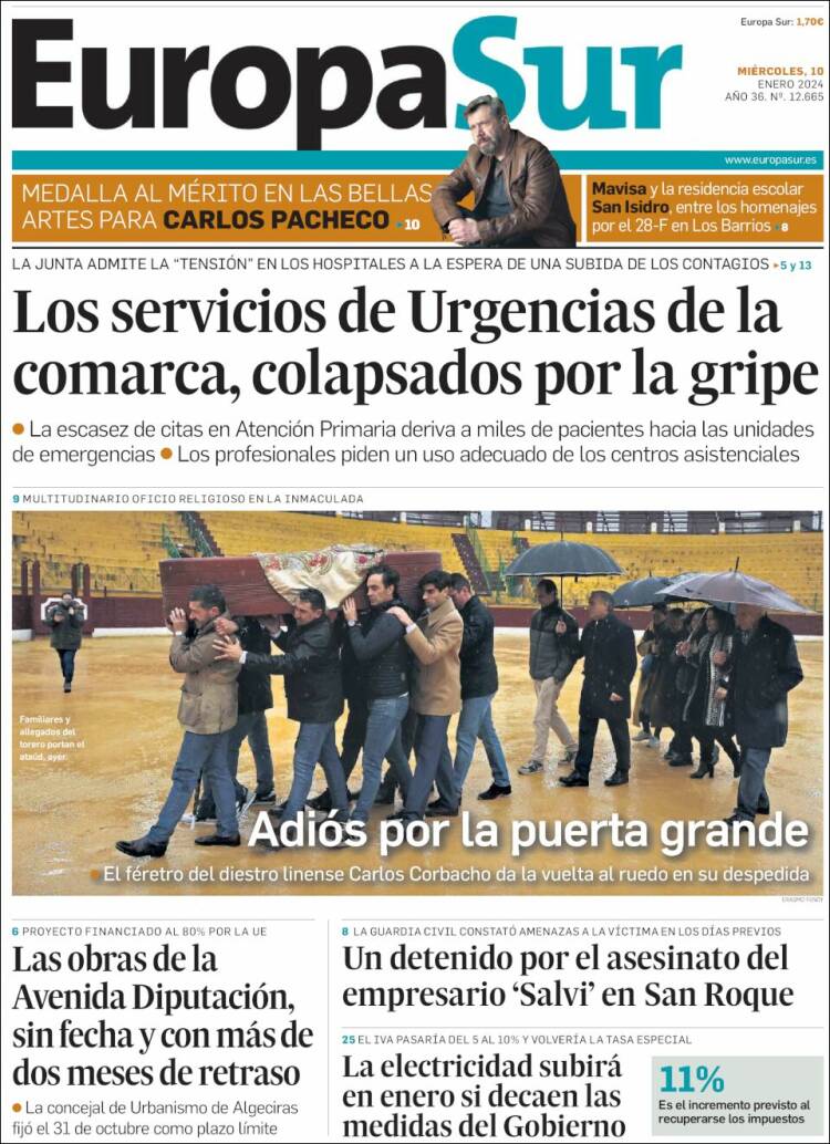 Portada de Europa Sur (España)