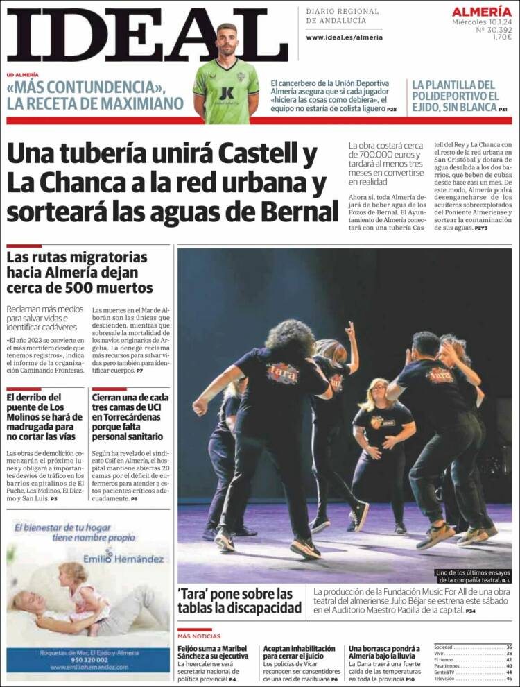 Portada de Ideal Almeria (España)