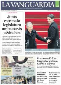 Portada de La Vanguardia (España)