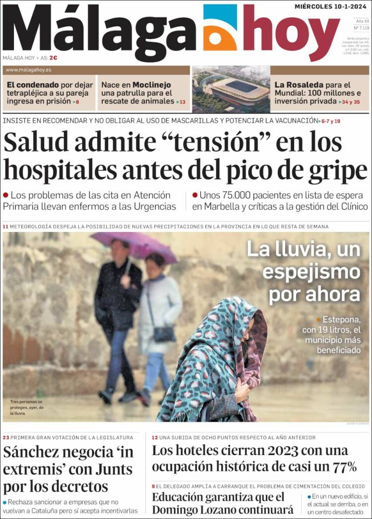 Portada de Málaga Hoy (España)