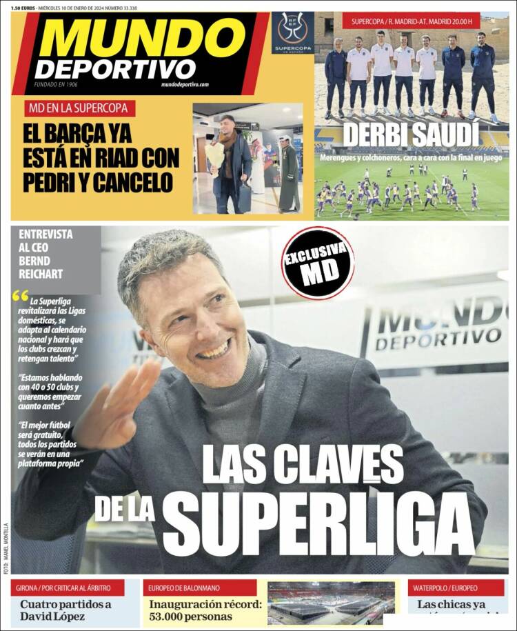 Portada de El Mundo Deportivo (España)