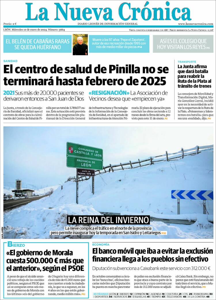 Portada de La Nueva Crónica (España)