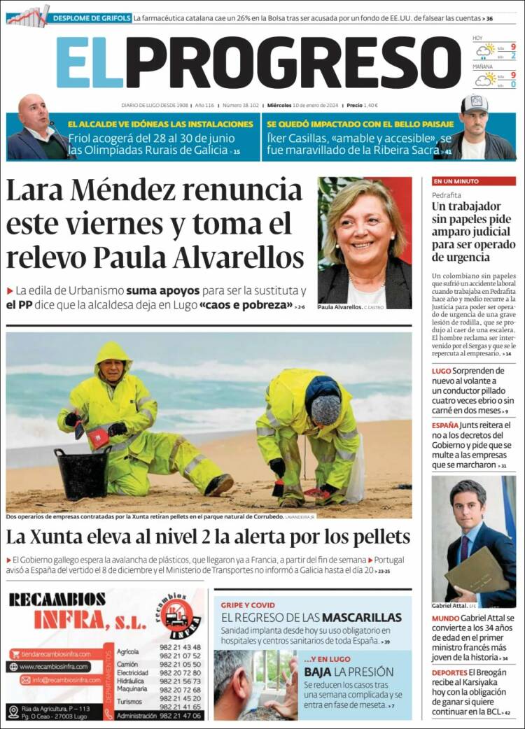 Portada de El Progreso (España)