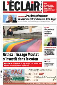 Portada de L'Eclair des Pyrénées (Francia)