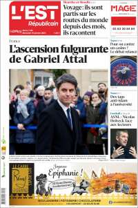 Portada de L'Est Republicain (Francia)