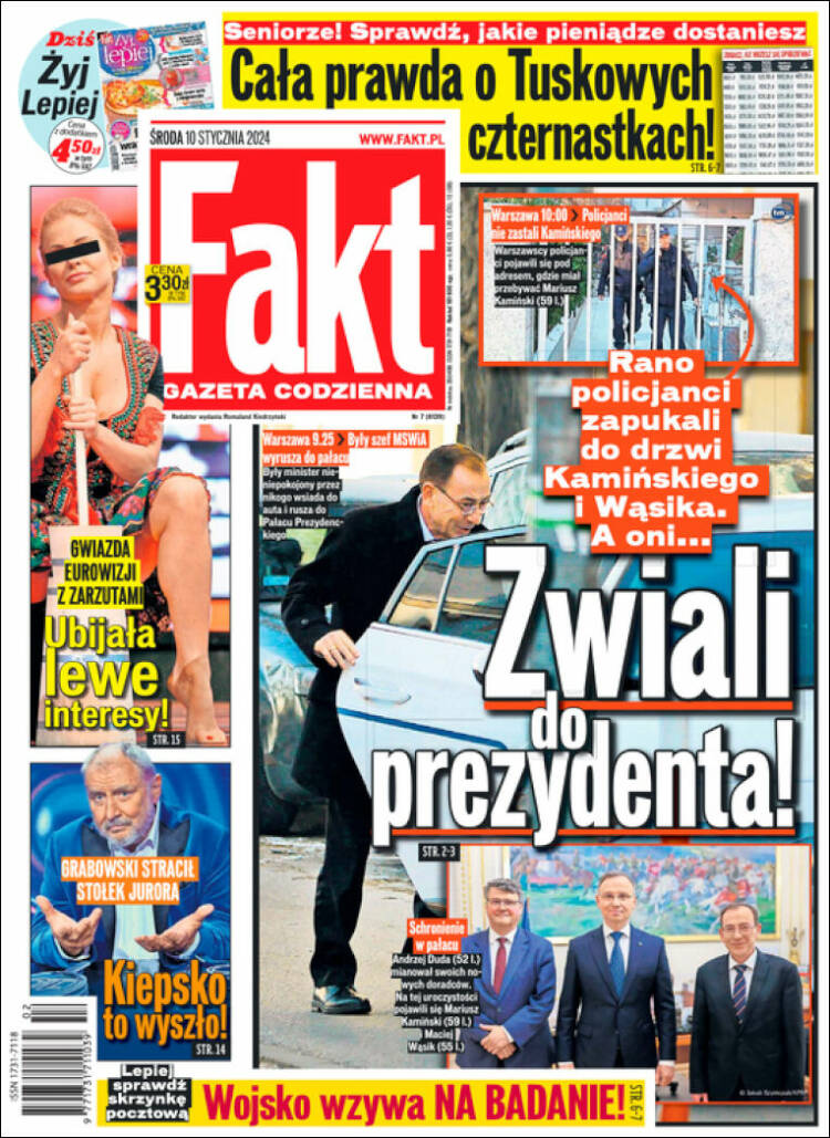 Portada de Fakt (Polonia)