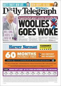 Portada de The Daily Telegraph (Australia)