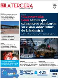 Portada de La Tercera (Chile)