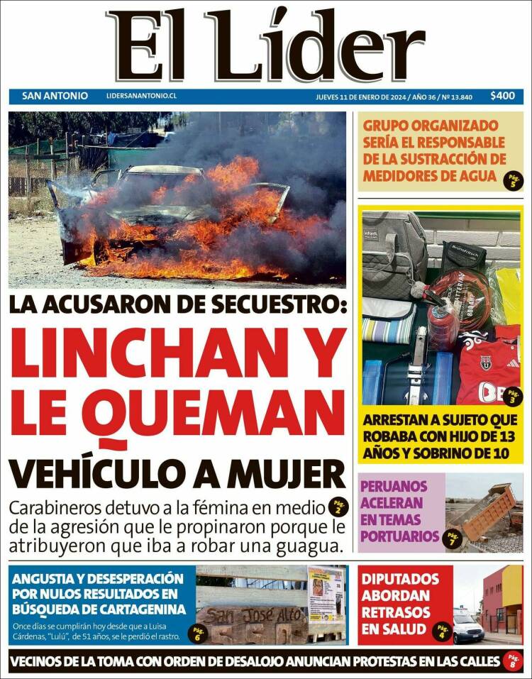 Portada de Lider de San Antonio (Chile)