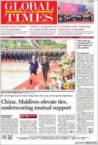 Portada de The Global Times (China)