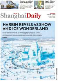 Portada de Shanghai Daily (China)