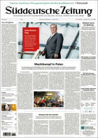 Portada de Sueddeutsche (Alemania)