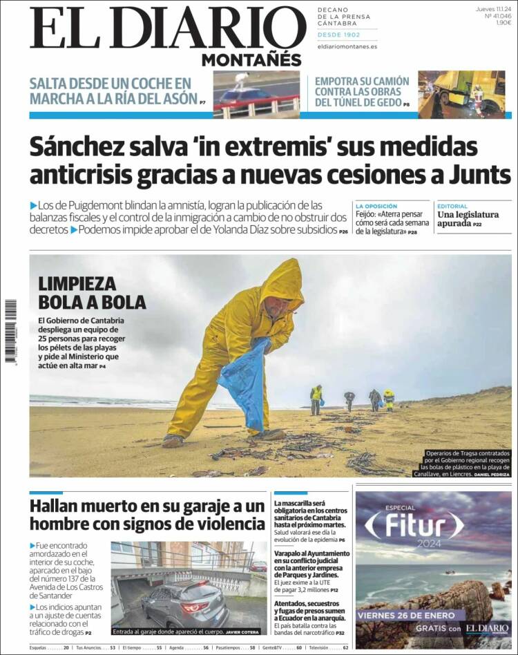 Portada de El Diario Montañés (Spain)